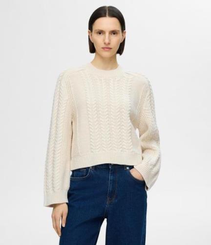 Birte Cable Cropped Long Sleeve