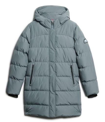 Hooded Sports Puffer Mid Jacket