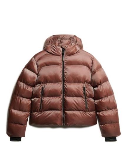 Hooded Luxe Sports Puffer