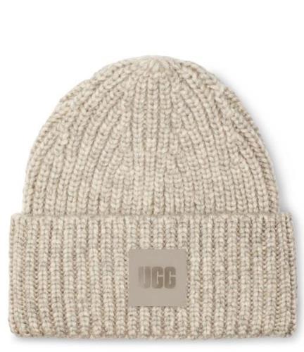 W Chunky rib beanie