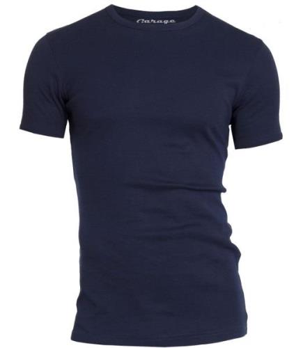 Garage Basis t-shirt ronde hals semi bodyfit blauw