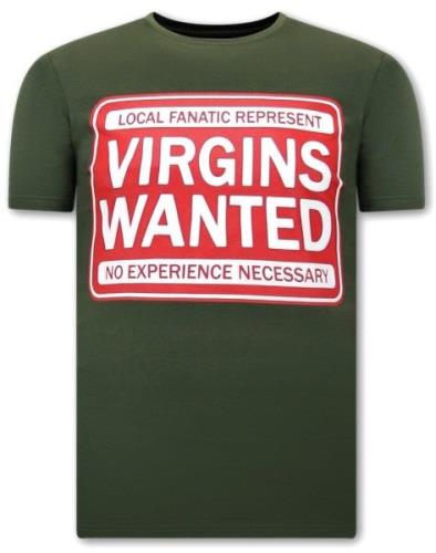 Local Fanatic Shirt met print virgins wanted