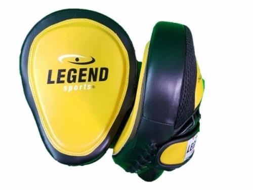 Legend Sports Focus pads zwart/geel leer