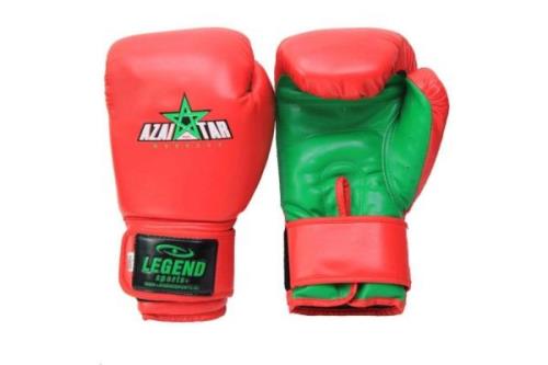 Legend Sports Azaitar bokshandschoenen heren/dames rood-groen pu