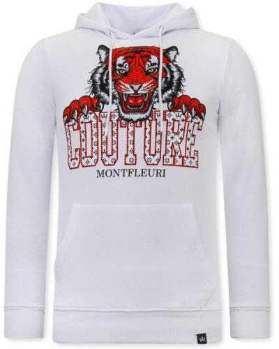 Montfleuri Hoodie met print tiger head