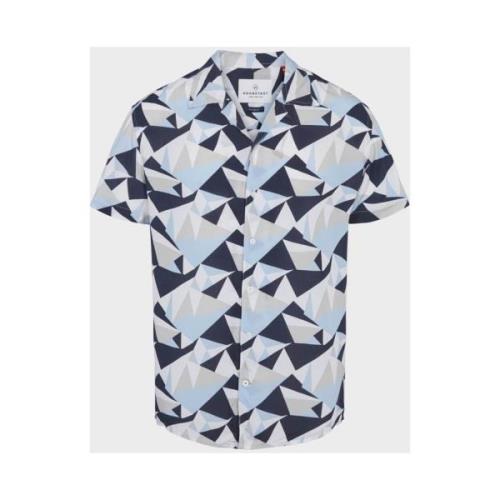 Kronstadt Cuba geometry s/s shirt blue ks3618