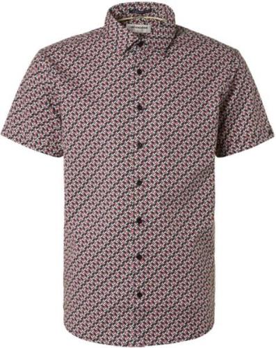 No Excess Shirt short sleeve allover printed old pink