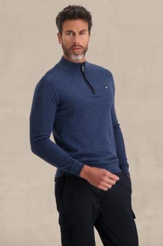 Blue Industry Cashmere blend half-zip trui