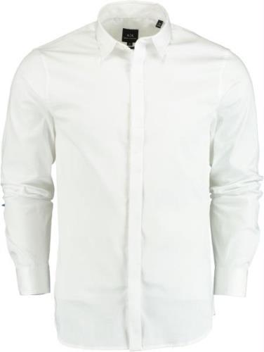 Armani Exchange Casual hemd lange mouw overhemd stretch slim fit 8nz.z...