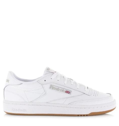 Reebok Club c 85 white/light grey/gum lage sneakers dames
