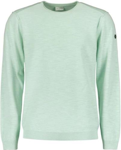 No Excess Trui ronde hals garment dyed mint