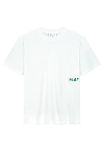 Olaf Hussein Watercolor logo slub t-shirts