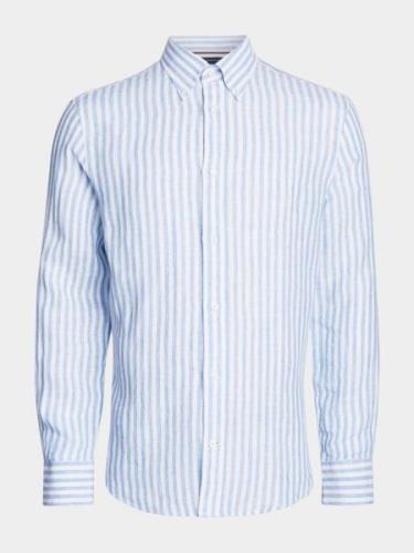 Tommy Hilfiger Casual hemd lange mouw dc bold linen stripe shirt mw0mw...