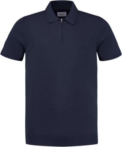 Pure Path Regular fit polo ss knitwear navy