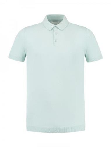 Pure Path 24010805 knitted embroidery 14 mint gebreide polo purep