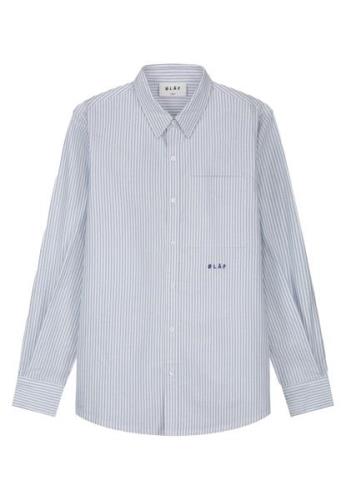 Olaf Hussein Oxford stripe blouses