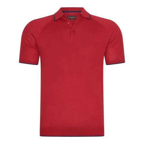 Cappuccino Italia Tipped tricot polo