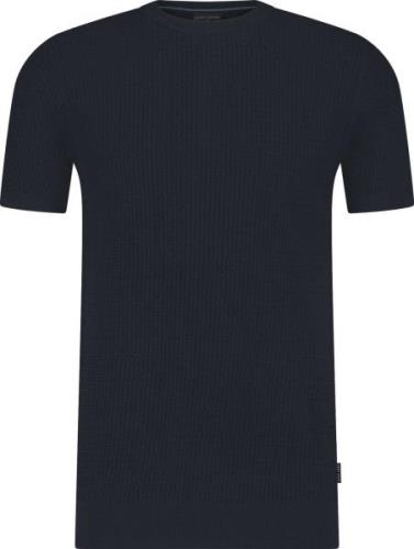 Saint Steve Sam fine knit t-shirt s/s dark blue