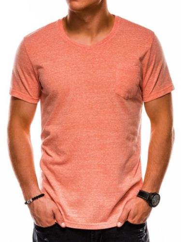 Ombre heren t-shirt zalm