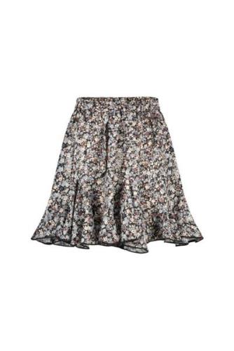 Elle Chic Meisjes rok vintage bloemen tecla donker navy