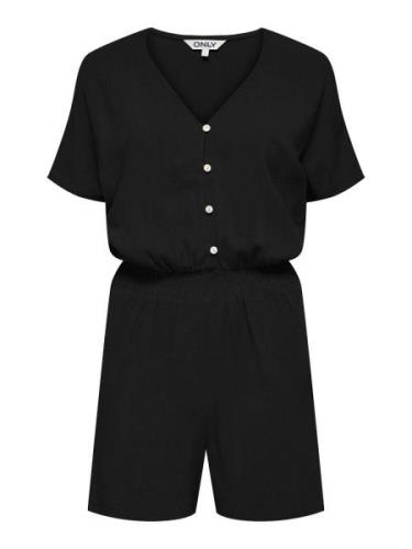 Only Onlsiesta s/s linen bl playsuit pnt