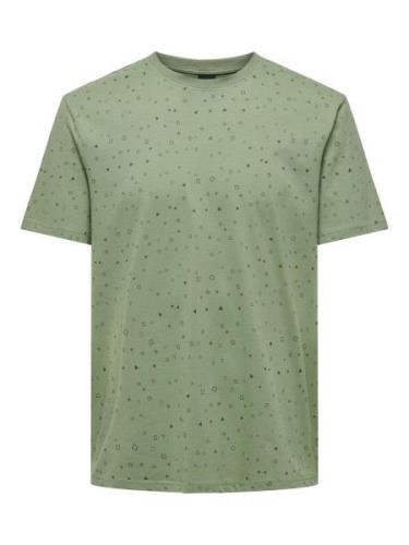 Only & Sons Onsbastian reg ss aop tee cs