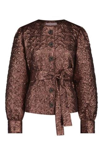 Studio Anneloes Pam shiny jacket bronskleurig