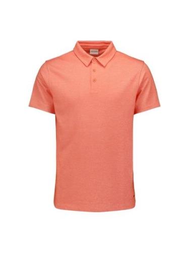 No Excess Polo 2 coloured pique zalmpeach