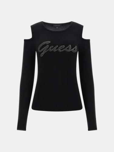 Guess Cold shoulder logo sweater -
