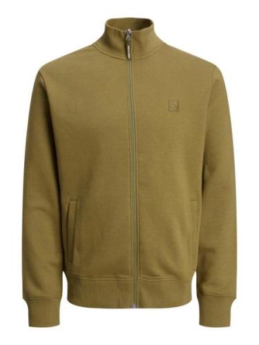 Jack & Jones Jcodust sweat zip high neck sn olijf