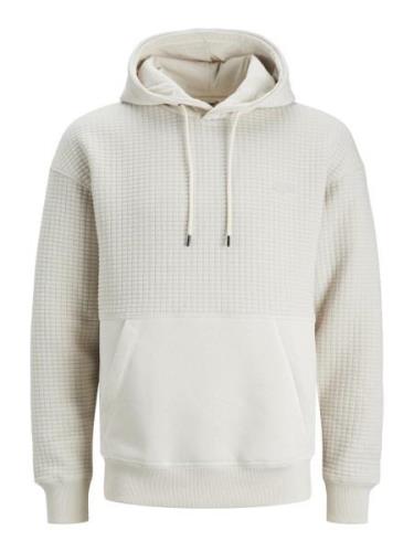 Jack & Jones Jcoblack structure sweat hood bf ecru