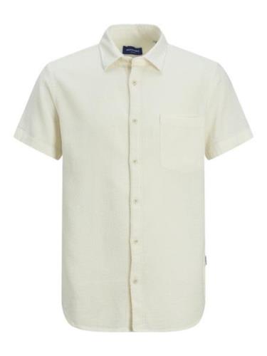 Jack & Jones Jortampa dobby shirt ss off-white