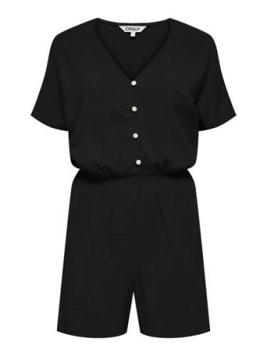 Only Onlsiesta ss linen bl playsuit pnt -