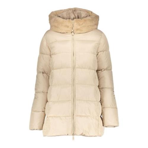 Geisha Jacket fake fur hood eco-aware zand