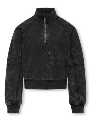 Only Kogdonna l/s half zip washed ub swt