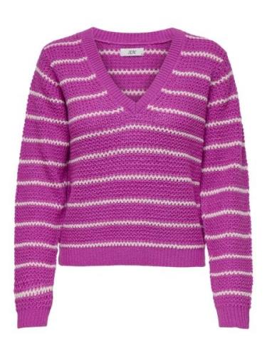 Jacqueline de Yong Jdyellen l/s v-neck stripe pullover