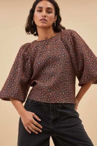 By-Bar Amsterdam 24512024 zasu jacquard blouse