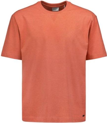 No Excess T-shirt korte mouw ronde hals melange melon