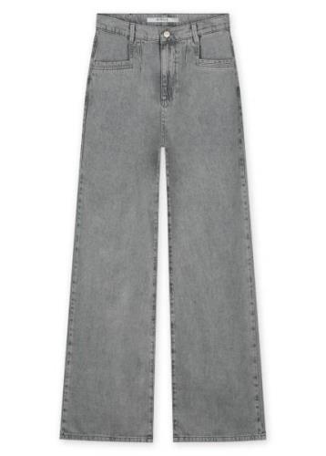 Homage to Denim Grijze wide leg jeans farrah