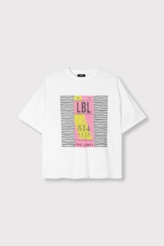 Alix The Label Ladies knitted traval t-shirt off-white