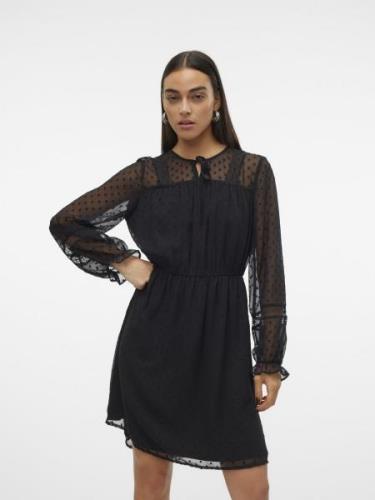 Vero Moda Vmleah ls short lace dress wvn ga