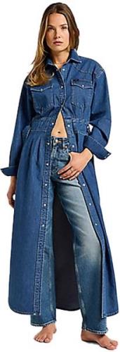 Lee Belted western dress blue fusion