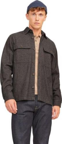 Jack & Jones Jprraymond melange solid ls overshirt sn slate bla