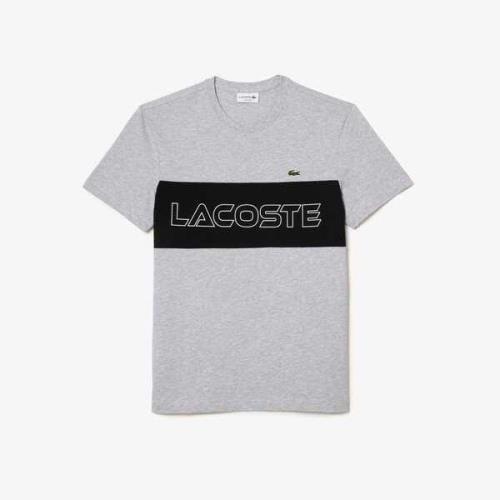 Lacoste T-shirt tee 01 s24 silver chine grijs