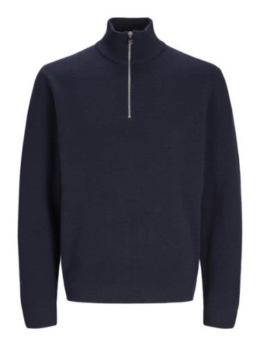 Jack & Jones Jprblamilano stitch knit half zip s navy