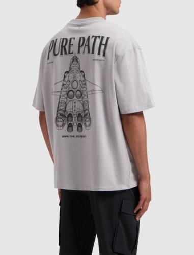 Pure Path Space shuttle 3d blueprint t-shirt