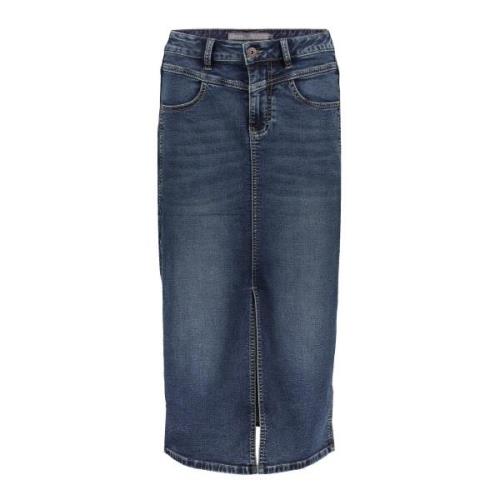 Geisha 46510-10 827 jeans skirt mid blue denim