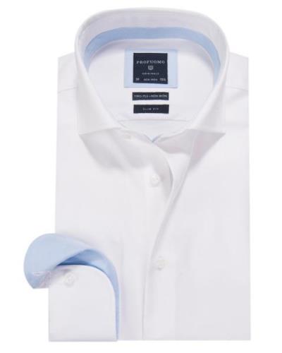 Profuomo Originale slim fit overhemd met lange mouwen