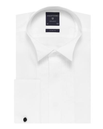 Profuomo Originale slim fit smoking overhemd met lange mouwen