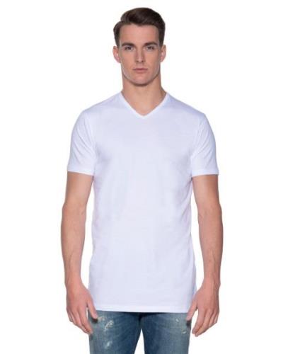 Slater Regular fit extra long t-shirt v-hals